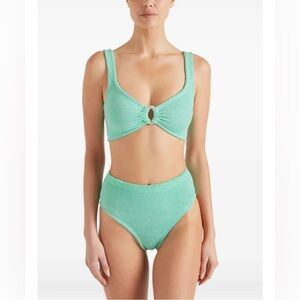 HUNZA G  Nadine O-Ring Two-Piece Swimsuit